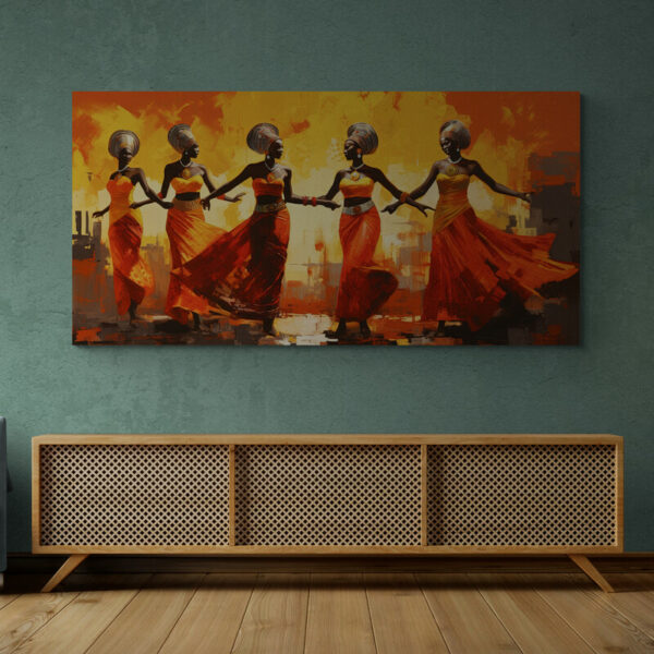 tableau danseuses africaines salon