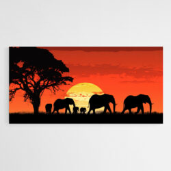 tableau deco famille elephant 1