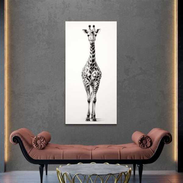 tableau dessin girafe decoration design