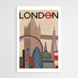 Affiche Londres Vintage