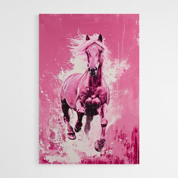 Tableau Cheval Rose 2