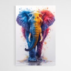 Tableau Elephant Colore 2