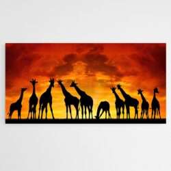 tableau africain girafes 2 min