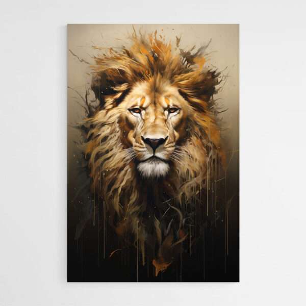tableau lion design 1