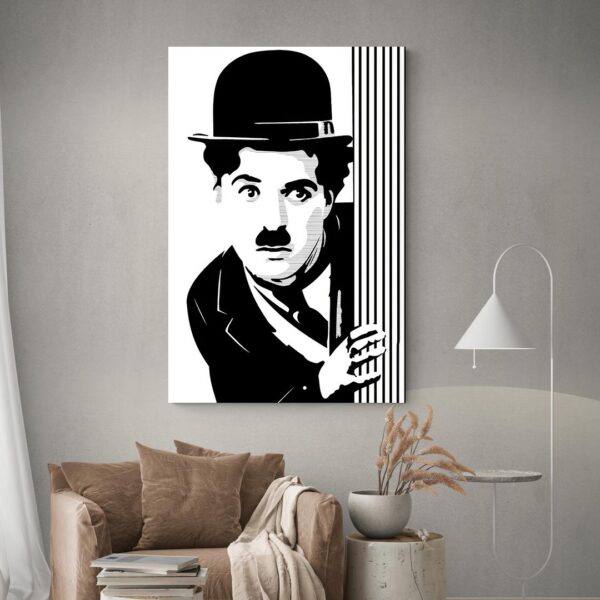 Tableau Street Art Charlie Chaplin decoration