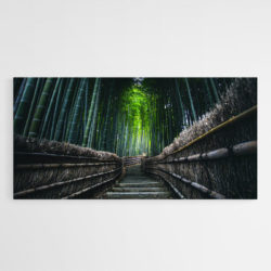 tableau sur toile bambou