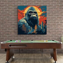Tableau King Kong Pop Art billard