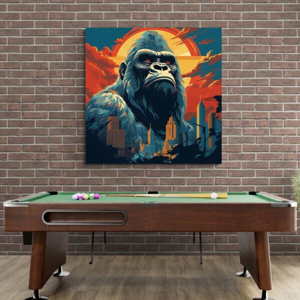Tableau King Kong Pop Art billard