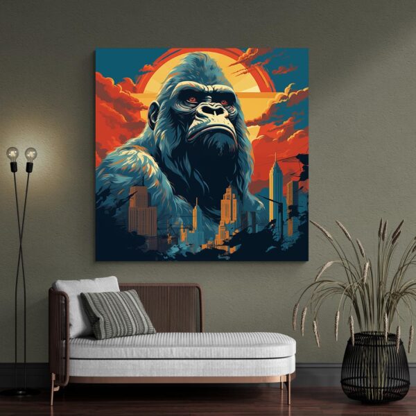 Tableau King Kong Pop Art canape