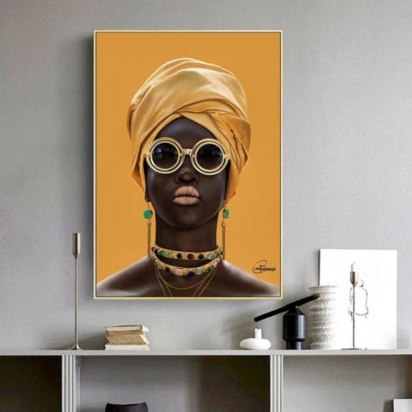 tableau déco portrait femme africaine