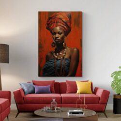 tableau portrait femme africaine 1
