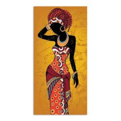 Tableau sur toile africain orange