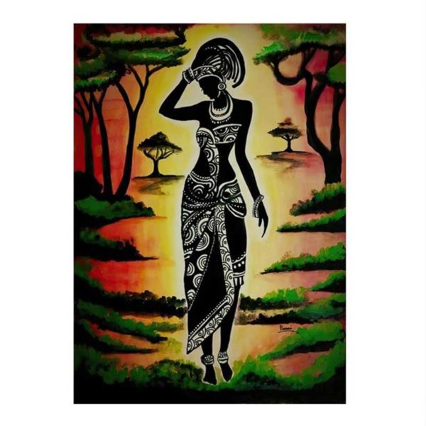 Tableau sur toile inspiration africaine