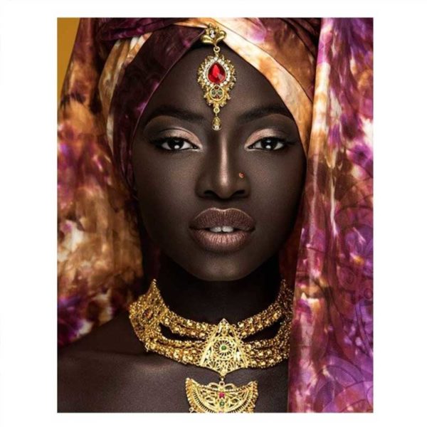 tableau sur toile visage femme africaine