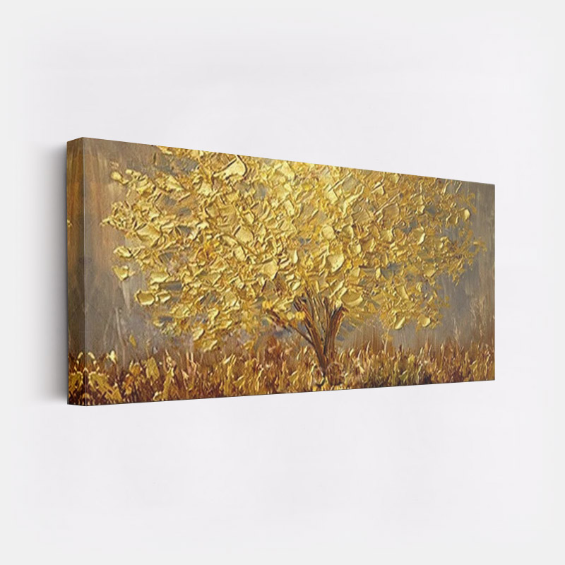 Peinture arbre dore
