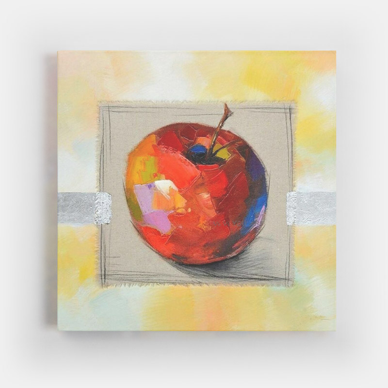 Peinture sur toile pomme