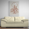 dessin minimaliste cactus