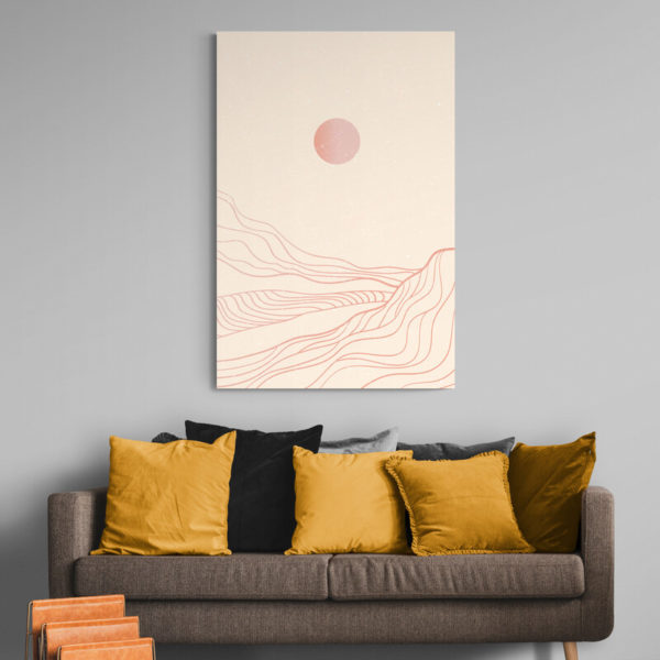 dessin minimaliste soleil