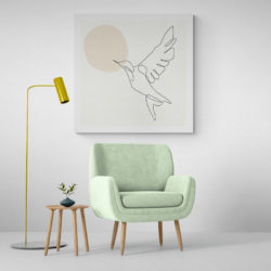 dessin oiseau minimaliste