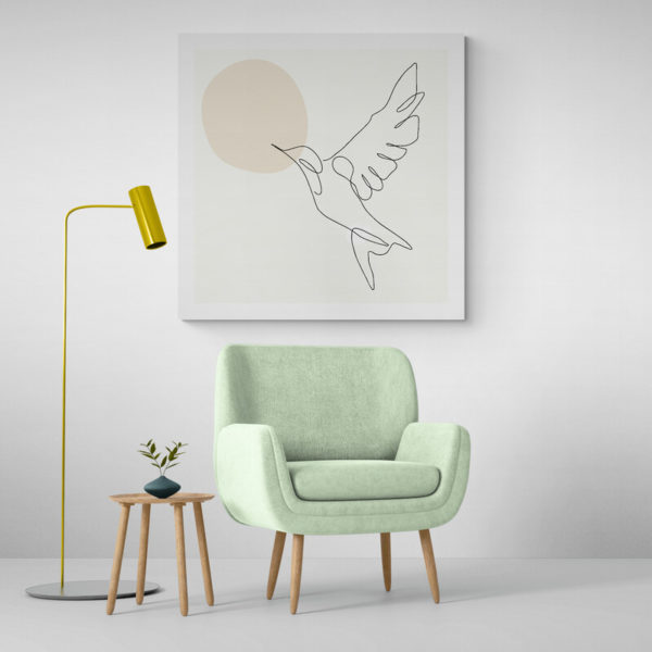 dessin oiseau minimaliste