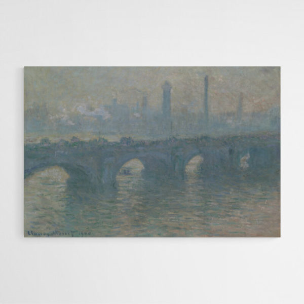 Pont de Waterloo temps gris Monet