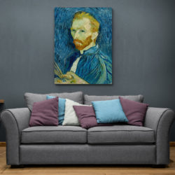 autoportrait bleu vincent Van Gogh