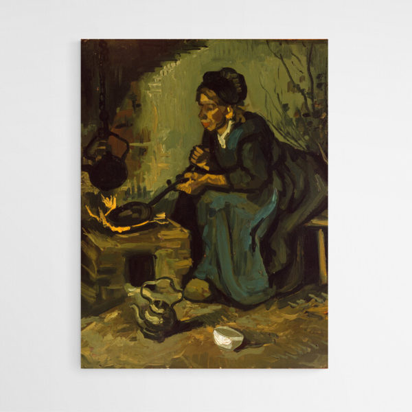 tableau La cuisine Paysanne par une Cheminee Van Gogh