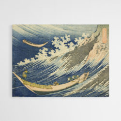 tableau japonais la tempete hokusai