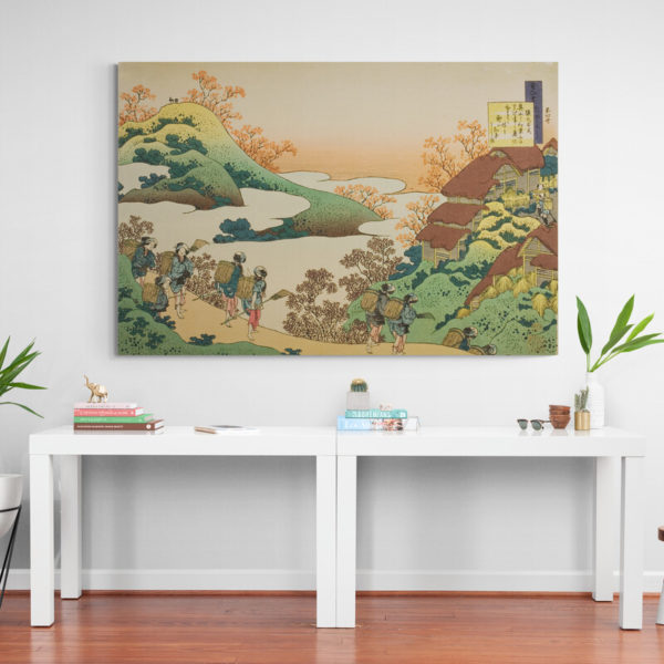 tableau japonais paysage Hokusai