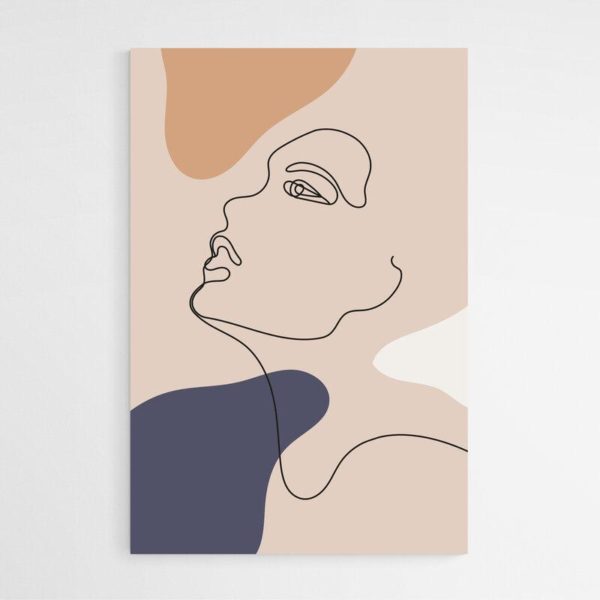 Tableau sur toile minimaliste femme