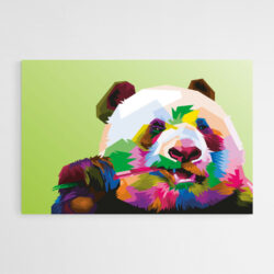 Tableau sur toile panda pop art