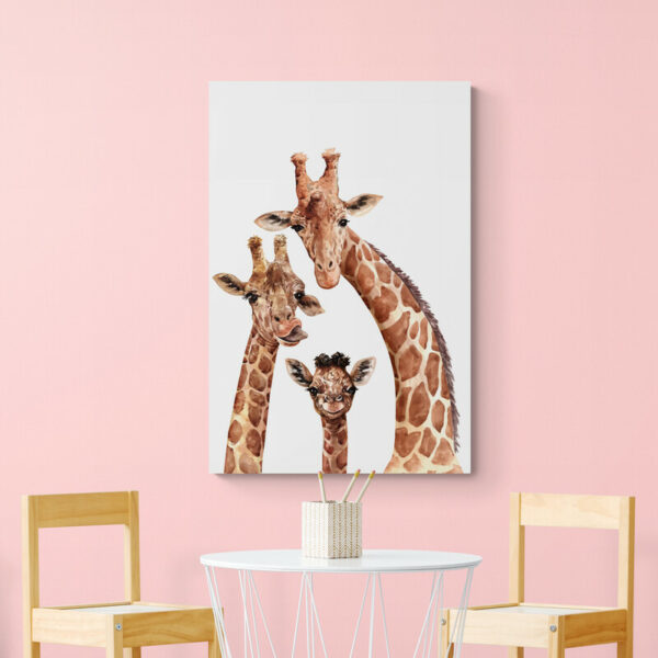 tableau girafe rigolote