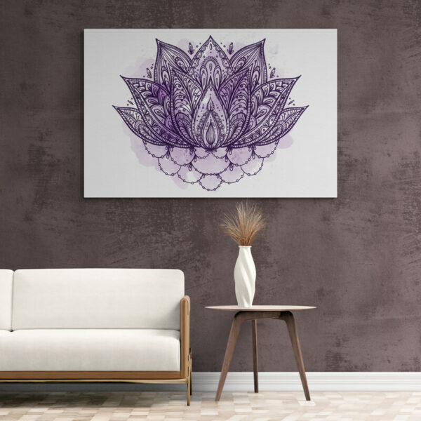 fleur de lotus dessin couleur salon