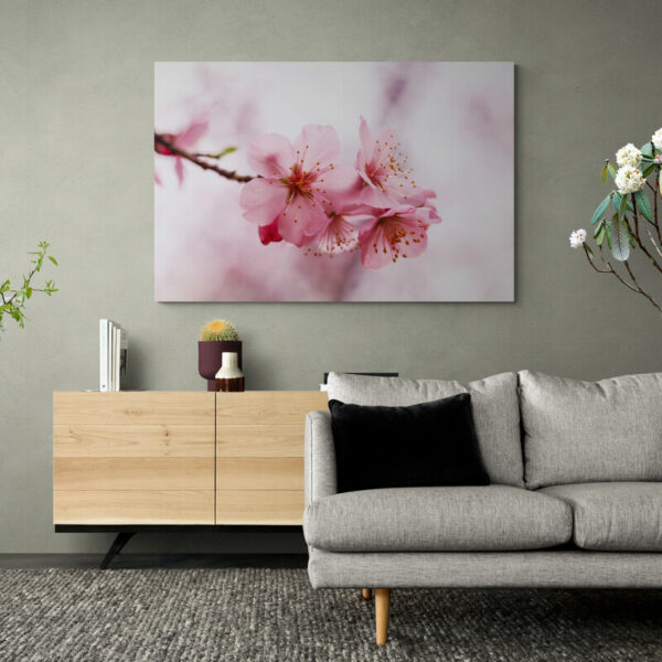 tableau fleur de cerisier salon 1