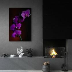 tableau orchidee violet salon