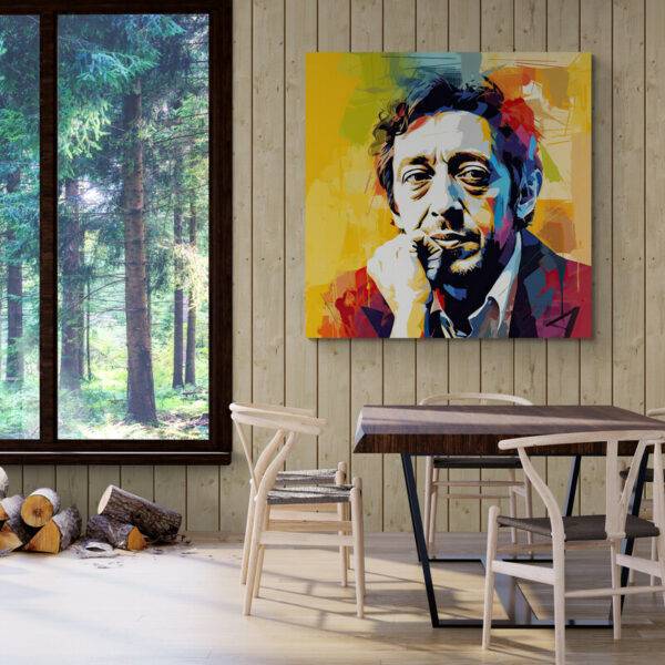 tableau Serge Gainsbourg salon