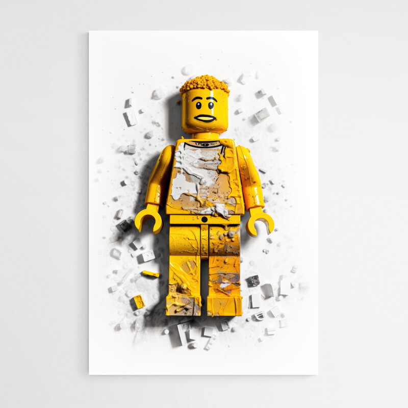 Tableau Personnages Lego 4 Toile Avec Cadre - ProduitPOD