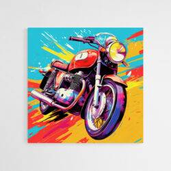 tableau deco pop art moto