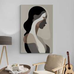 Tableau Silhouette Femme Abstrait moderne