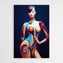tableau femme nu abstrait