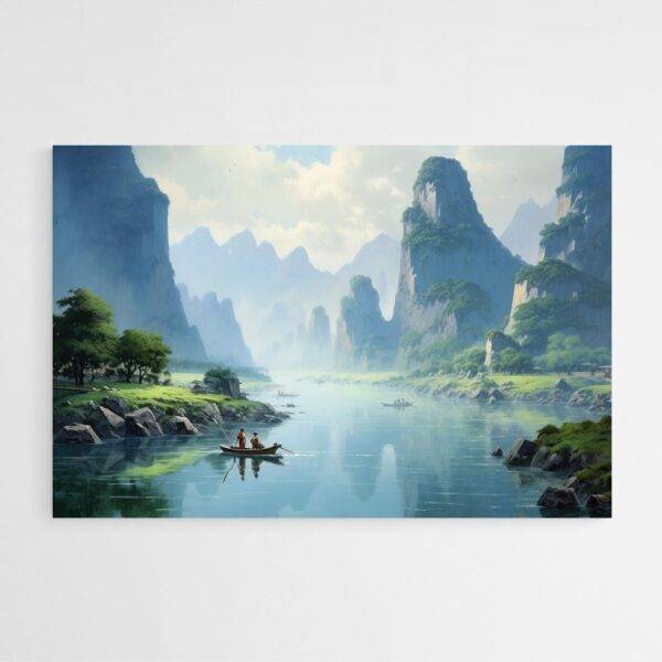 tableau paysage chinois