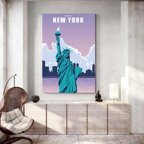 affiche new york deco moderne