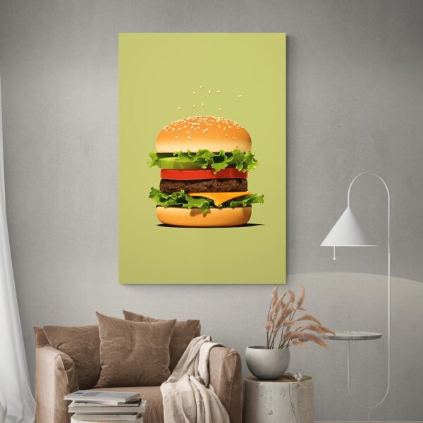 tableau burger decoration