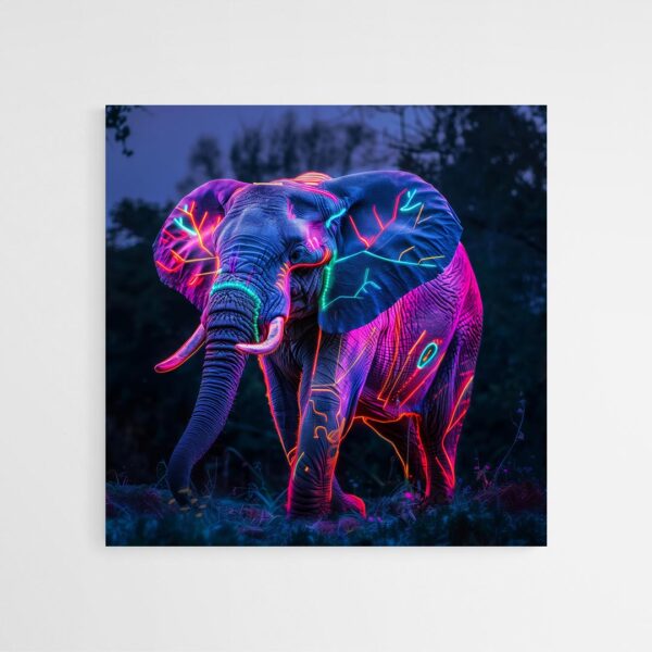 tableau elephant lumineux 2
