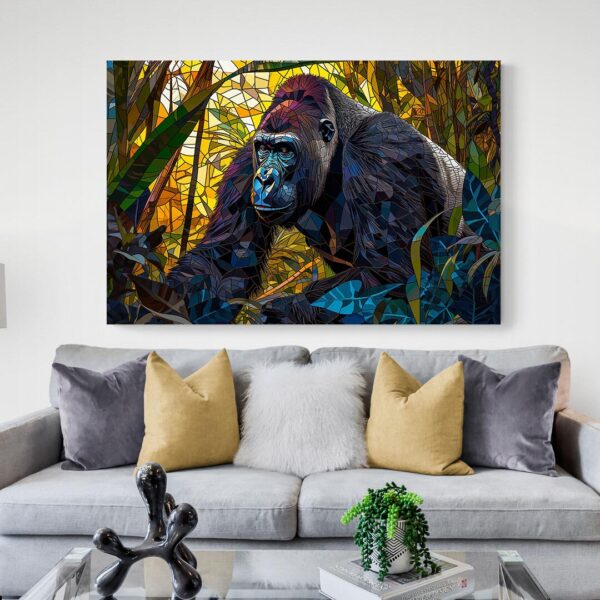 tableau gorille moderne canape
