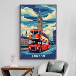 Affiche Londres deco minimaliste