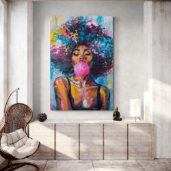 Tableau Femme Afro deco moderne