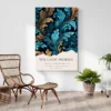 Affiche William Morris Acanthe Bleue decoration contemporaine 1.webp