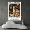 Affiche William Morris Leopard des Neiges canape blanc 1.webp