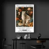 Affiche William Morris Leopard des Neiges salon noir 1.webp
